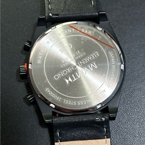 MVMT Element Watch With 44mm Black Face & Black Leather Band - Picture 5 of 8